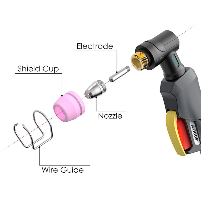 bestarc AG60P Plasma Cutter Consumables Cutting Torch Tip Nozzles Kit