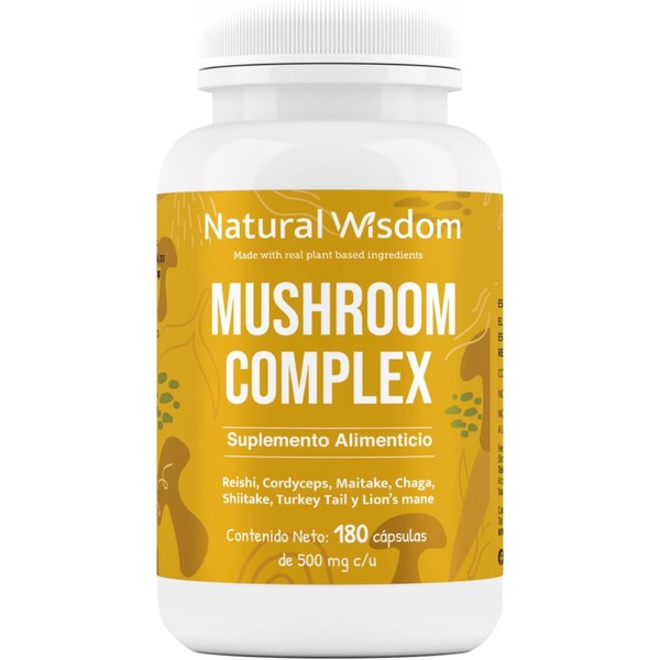 Mushroom Complex Nootropico 7 Hongos | Energia Memoria Concentración Agilidad