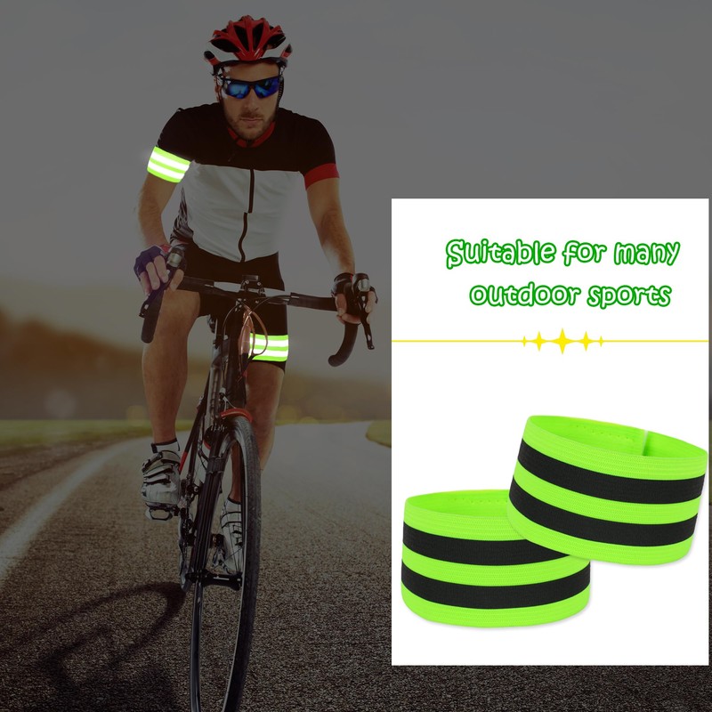 Flotory 56 Pcs Reflective Bands Reflector Running GearVisibility Reflective Straps