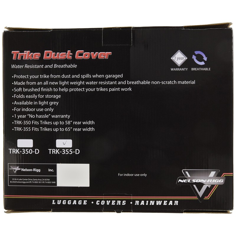 Nelson-Rigg TRK355-D X-Large Trike Dust Cover , Grey