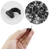 LAMXD Round Black Cable Clips, for Cables 9mm, Box of
