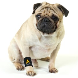 AGON® Dog Canine Front Leg Brace Paw Compression Wraps with Protects Wounds Brace Heals and Prevents Injuries and Sprains Helps with Loss of Stability Caused by Arthritis (XXS/XS)