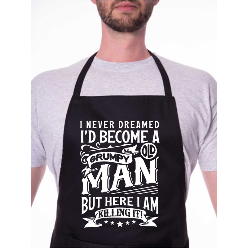 Print4U I'd Become Grumpy Old Man Funny Novelty Baking BBQ