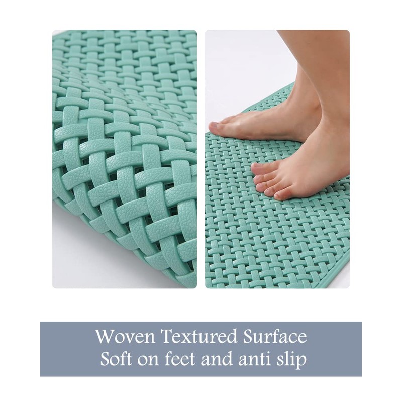 PADOOR Bathtub-Mat Non Slip with Suction Cups and Drain Holes,