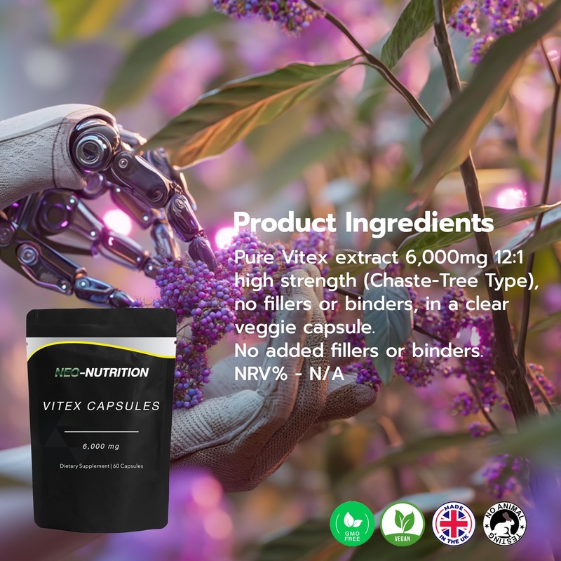 Neo Nutrition Vitex Fruit Supplement - High Potency - |