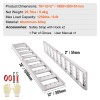 Portable 1250lbs Aluminum Loading Ramps with Straight Ramp Treads and