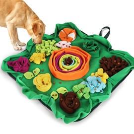 Vextronic Alfombrilla para Olfatear para Perros De Razas Grandes, Pequeñas Y Medianas, 25 X 25, Alfombrilla Interactiva para Buscar Comida con Forma D