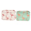 OHPHCALL 2pcs Cotton Linen Storage Baskets Random Pattern Soft and