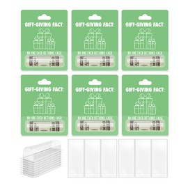 WINGTECA 6Pcs Funny Money Holder for Cash Gift Money Gift Ideas for Teen Boys Girls Christmas Easter Birthday Gifts Cash Cards Holder with Plastic Cover and Adhesive for Party Decorations