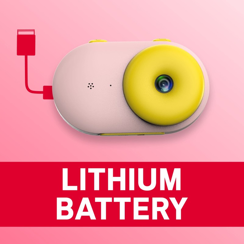 AgfaPhoto Waterproof Camera for Kids with MSD8GB Pink