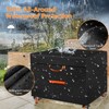 JZAHYUK Fire Pit Cover Square 36"x36"x24", 600D Heavy Duty Oxford