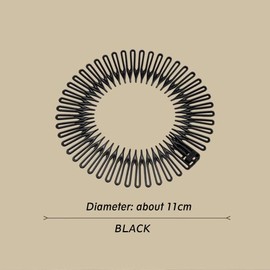 4pack Metal Hair Bands, Unisex Black Wavy Spring Sports Headband for Men's Hair Band Hoop Clips Simple Elastic Non Slip Wide Headwear