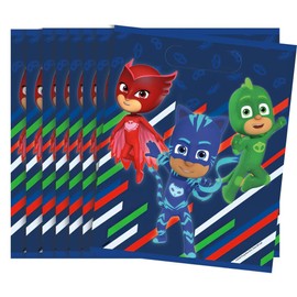 PJ Masks Plastic Party Loot Bags - (8 Pack) Premium Goody Bags for Kids | Durable & Adorable Themed Celebration Supplies
