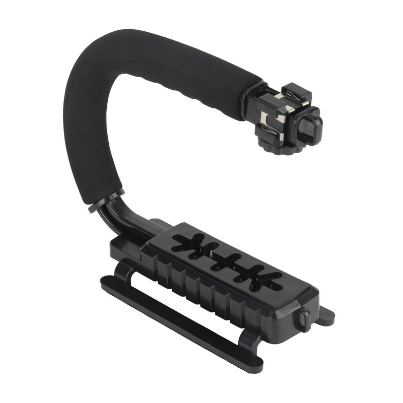 Camera Handheld Stabilizer ABS Sponge Adjustable Angle U Shaped Foldable