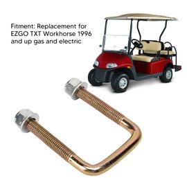Aramox Leaf Spring U Bolt, 2 uds. Carrito de, Resorte de Hoja, Perno U con Tuerca de Acero de Aleación 72618 G01, Reemplazo para EZGO TXT, Caballo de Trabajo, Gas Eléctrico
