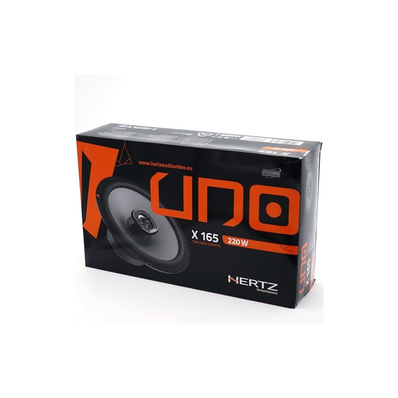 Hertz UNO Series X-165 6.5" Two-Way Coaxial Speakers (Pair)