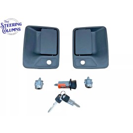 Ford 98-07 FORD F-250 F-350 IGNITION & DOOR LOCK CYLINDER W/ HANDLES REPAIR KIT NEW!