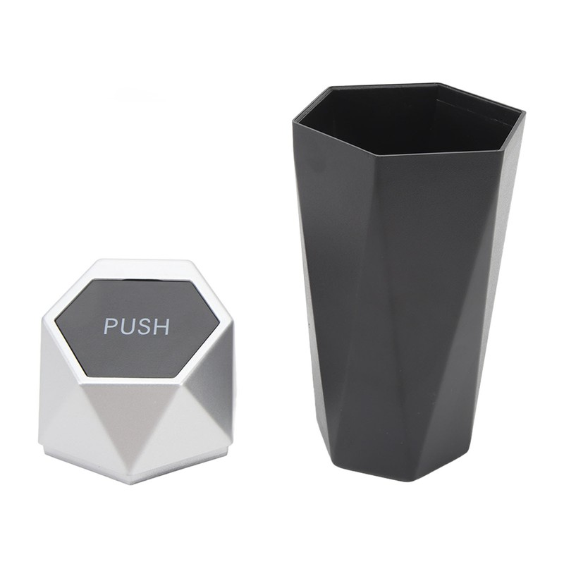 2Pcs Car Trash Can with Lid Waterproof Decorative Automotive Portable