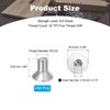 PATIKIL #10-32 x 3/8 Inch Flat Head Socket Cap Screws,