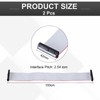 MECCANIXITY 2 Pcs IDC Flat Ribbon Cable, 2.54mm Pitch 42mm