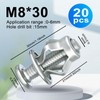 Heavy Duty Hollow Wall Anchor Jack Nuts, Zinc Plated Steel,