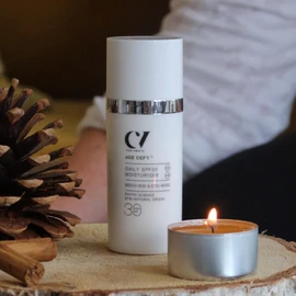Age Defy+ Daily SPF30 Moisturiser 30ml | Natural & Organic Anti-Ageing SPF Face Cream by Cha Vøhtz | Facial Sunscreen for Mature Skin | Paraben Free & Ethyl Alcohol Free | Cruelty Free & Vegan