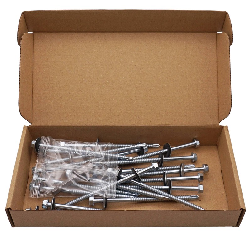 SKIR'CO (20 pcs) Zinc Plated Roofing Screws 5.5 x 105