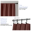 Simplebrand Ava Terracotta Blackout Curtains for Bedroom 63 Inch Length