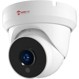 Anpviz 4MP PoE IP Turret Camera with Microphone/Audio, IP Security Camera Outdoor Indoor, Night Vision 50ft, Waterproof IP66, 108° Wide Angle 2.8mm Lens, 24/7 Recording, NDAA Compliant (U Series)