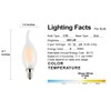 OPALRAY 12 Volts Low Voltage LED Candelabra Bulb, AC/DC 12V,