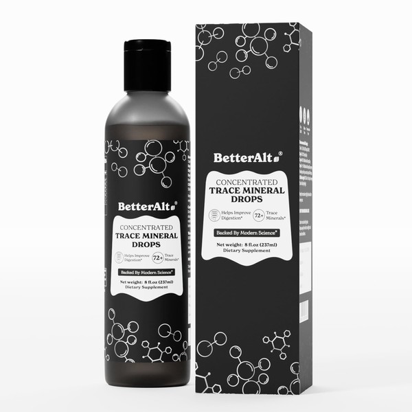 Better Alt Concentrated Trace Mineral Drops |Contains 72+ Minerals| Lab-Tested