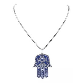 Jextech Collar Mano De Fatima Hamsa Jamsa Mal De Ojo Amuleto Protege