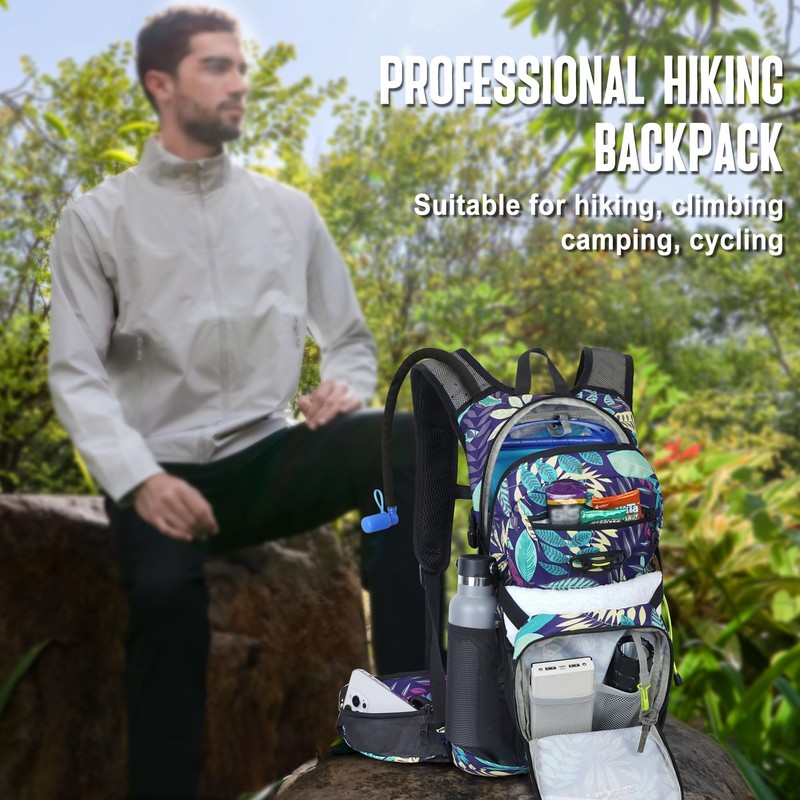 N NEVO RHINO Hydration Backpack, 18L Multipurpose Hiking Backpack with