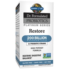 Garden of Life Garden of life dr. formulated probiotics platinum series restore 200b 28 capsules, 28 Count                                            