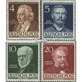 Berlin (West) 91,92,95,97 fine used/cancelled 1952 Famous Men (Stamps for collectors)