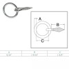 Unbranded Stainless Steel 5/16" Marine Ring Nail Link Connect Yacht