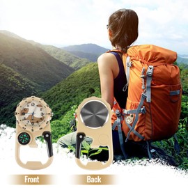 tlidfgeo Carabiner Watch - Pocket FOB Watches, Clip on Luminous Face FOB Watch Mini Quartz Watch Compass Waterproof Paramedics Watch for Doctors Nurses Paramedics Chefs Sport Unisex
