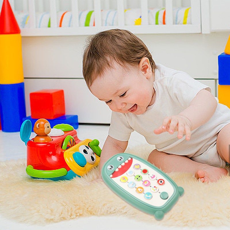 Baby Phone Toy Early Educational Music Sound Lighting Telephone Cell
