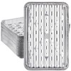 SEEWEY 50 Pcs Aluminum Broiler Pans 13.4 x 8.8 x