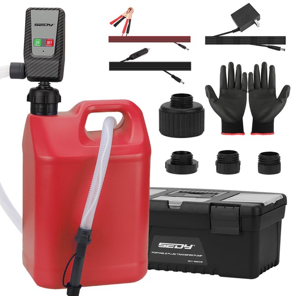 Fuel Transfer Pump Battery Powered - Auto-Stop Sensor, 51“ Hose
