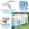 Water Tank IBC Tote Adapter, 3/4" Hose Connection Replacement Water