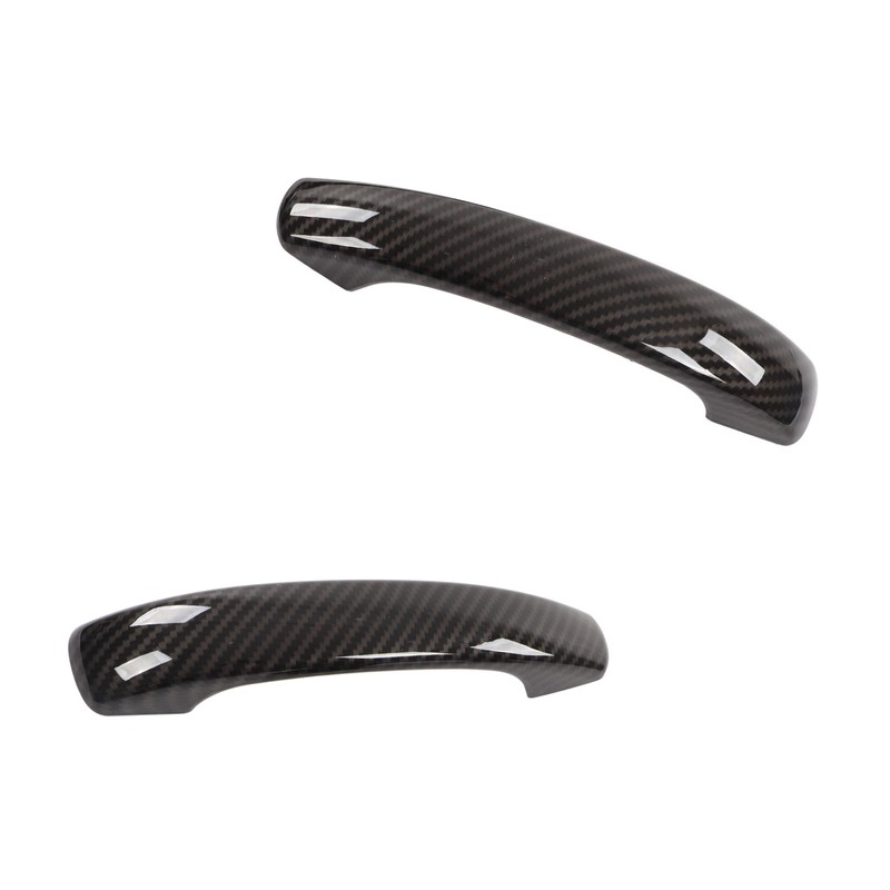 Car Exterior Door Handle Cover Carbon Fiber Style Replacement for