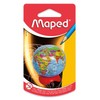 Maped Globe 1 Hole Pencil Sharpener - Compact Desk Accessory