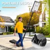 NEWBULG Adjustable Height Portable Basketball Hoop Stand Backboard Goal System