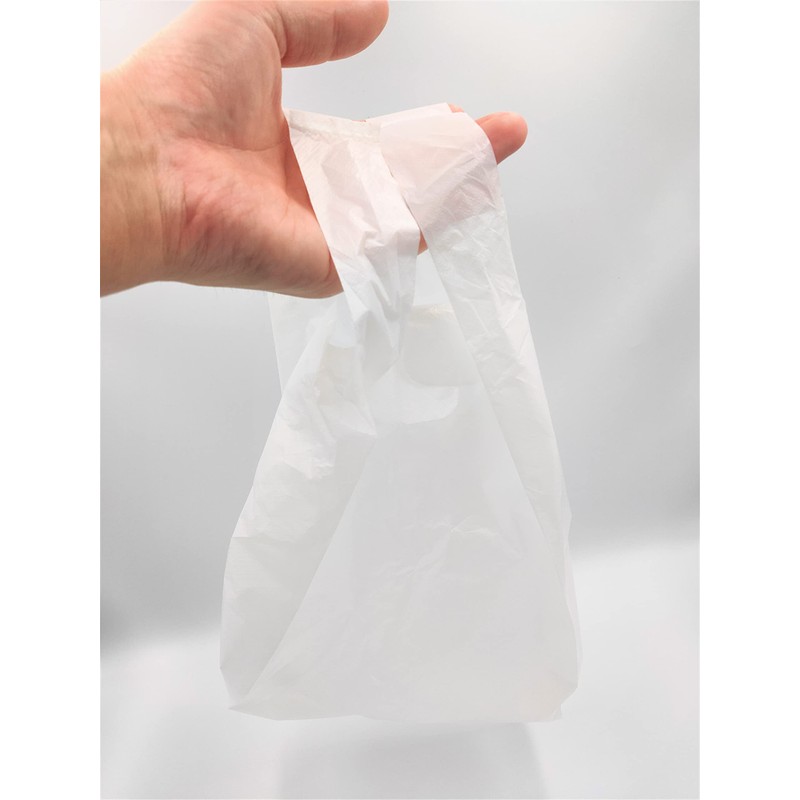 プラテック レジ袋 20号 乳白 60枚 M 取っ手付き 箱入り ポリ袋 UN-3560