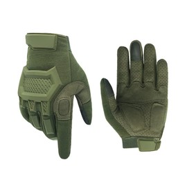 ThreeH Tactical Gloves High dexterity Touchscreen Lightweight Design for Mountaineering Cycling Training Boxing Climbing XL Size Green Colour