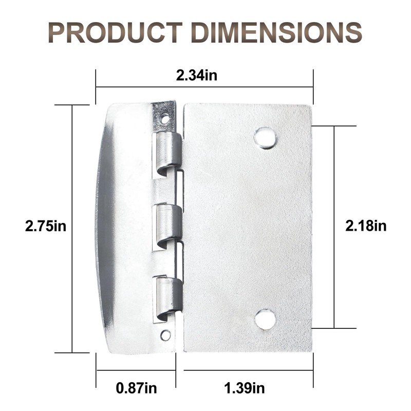 Flip Action Door Lock, Reversible Privacy Lock with Anti-Lock Out