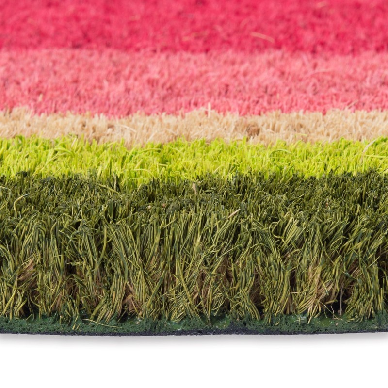 DII Colorful Design Natural Coir Doormat, 18x30, Watermelon