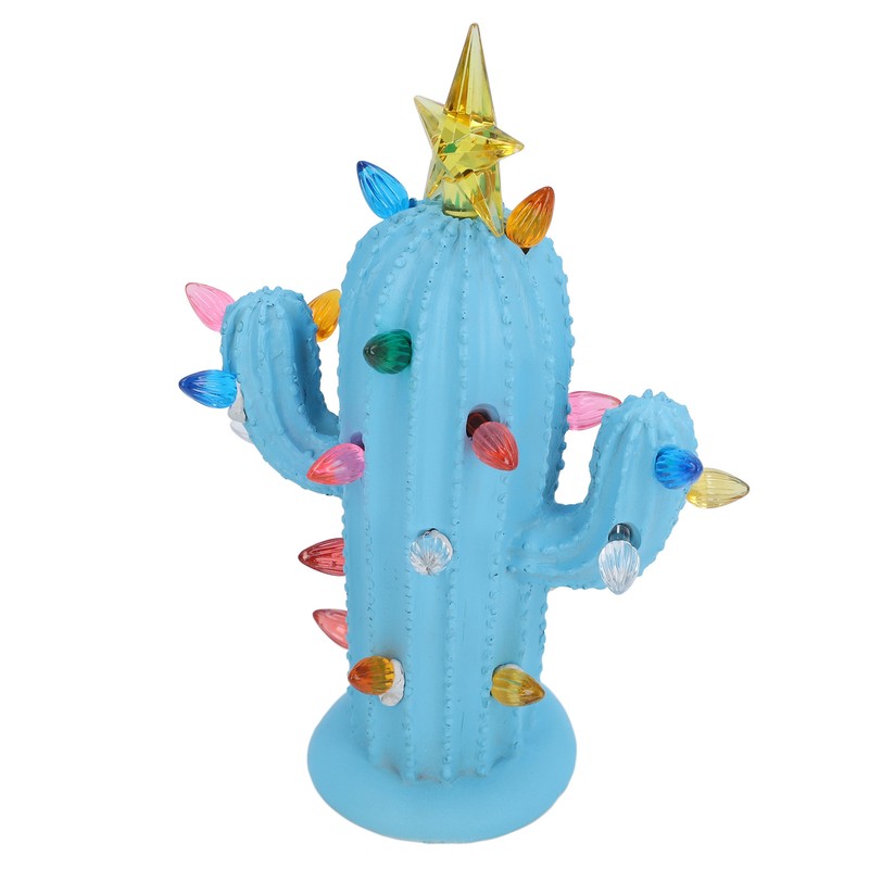 Cactus Figurine Resin Home Decor Plant Cactus Christmas Tree with