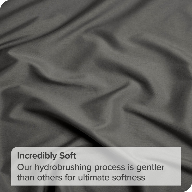 Bare Home Fitted Bottom Sheet King - Premium 1800 Ultra-Soft